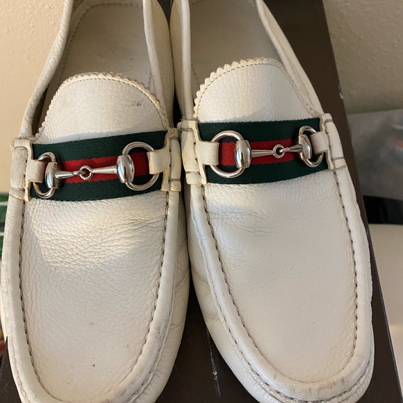 Gucci Mens Shoes white RUBBER Urban Metal ,size 9 - Picture 2 of 9